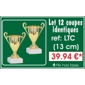 Réf. LTC - LOT DE 12 COUPES CO4 hauteur 14 cm 